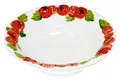Lashuma Handgemachte Salatschale aus Italienischer Keramik, Schüssel im Tomaten Design, Runde Servierschüssel 27 cm, Tief 6 cm