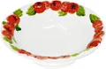Lashuma Salatschüssel Tomate, Keramik, (1-tlg), Tiefe Pastaschale mit Relief Dekor 27 cm Ø