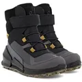 Ecco Biom K2 Mid-Cut Boot (wasserdicht, Ecco-Leder, Textil) schwarz Kinder Winterstiefel schwarz 27 EU