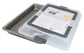 Birkmann Backblech BAKER`S BEST, 42 x 28,5 cm, Antihaftbeschichtung, Karbonstahl, mit Transporthaube aus Kunststoff