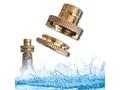 BlueCraft Wassersprudler Quick-Adapter 2.0 für CO2 Wassersprudler kein Umbau, Messing, 2-teilig, kompatibel mit allen gängigen Sprudlern DUO, Terra, Gaia, Crystal 3.0