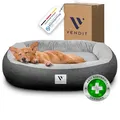 Vendit Orthopädisches Hundebett XL für mittelgroße Hunde – Memory Foam Matratze, antibakteriell & geruchsneutral, wasserfest & Kratzfest, mit abnehmbarem Bezug, rutschfest & langlebig