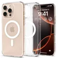 Spigen für iPhone 16 Pro Max Hülle [Verbesserte Magnestärke] Ultra Hybrid MagFit Case Handyhülle Kompatibel mit MagSafe -Frost Clear
