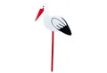 Geschenkestadl Tierfigur Storch mit Stab 100cm Holz Klapperstorch Babyparty
