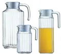 Esmeyer Arcoroc Glaskrug 'QUADRO', mit Deckel, 1,1 Liter