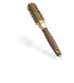 Olivia Garden Expert Blowout Shine – Gold & Braun - 25 - Runde, antistatische Keramikbürste für glänzende und frizzfreie Blowouts