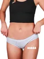 Taynie Classic extra stark Perioden Unterwäsche- auslaufsichere & atmungsaktive Menstruationsunterwäsche - ersetzt 3,5 Tampons, Periodenslip Tragedauer bis 12 Std, waschbar bis 60°C (34, Grau)
