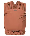 Hoppediz Elastisches Babytragetuch für Neugeborene ab Geburt (2–9 kg) – Weiches Babytragetuch aus kbA-Baumwolle – Elastisches Tragetuch für Babys – Kupfer 5,40 m