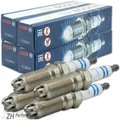 4x BOSCH HLR8STEX Zündkerze 0 242 229 661 entstört Opel Astra Zafira Fiat Croma