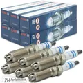6x BOSCH HLR8STEX Zündkerze 0 242 229 661 entstört Opel Astra Zafira Fiat Croma