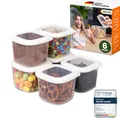 Viwares Vorratsdosen mit Deckel Luftdicht, 6er Vorratsbehälter Set BPA-Frei, Vorratsdose zur Müsli Mehl Aufbewahrung Küche, Praktische Organizer Küche, Frischhaltedosen für Lebensmittelaufbewahrung