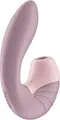  SUPERNOVA DOUBLE AIR PULSE Vibrator mit Klitoris-Stimulator Old rose 14,5 cm