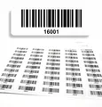 Barcodeetiketten 1600117000 DGUV Prüfung Barcode Etiketten fortlaufend 5stell...