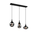Trio Pendelleuchte Lumina 3-flammig Schwarz Matt 68,8 cm x 19,5 cm