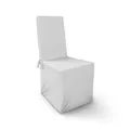 Bestlivings Stuhlhusse (Weiß) - eckige Stuhllehnen - Stretchhusse (45 cm x 96 cm) elastische Bankett Stuhlbezug Universal Husse - Sitzbezug Spandex