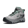 KEEN Unisex Children's Targhee 4 Mid Waterproof Hiking Boots, Alloy granite green, 30 EU