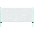 vidaXL Maschendrahtzaun mit Pfosten Stahl 25 x 0,75 m Grün 144614