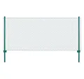vidaXL Gartenzaun Maschendrahtzaun mit Pfosten Stahl 25 x 0,75 m Grün, (1-St)