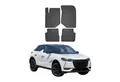 OMAC Auto-Fußmatten für DS DS3 Crossback 2018-2025 Gummimatten Schwarz 4x (4 St), für DS DS3 Crossback 2018-2025 DS DS3 Crossback 2018-2025, Antirutsch,Wasserfest,Einfache Installation