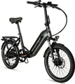 Bergsteiger London 20 Zoll E-Bike Klapprad mit 250 Watt Motor, Scheibenbremsen, Aluminium Ebike für Damen & Herren, Farbdisplay, Elektrofahrrad mit Shimano 7 Gang-Schaltung