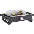 SEVERIN Style Evo Elektrogrill für drinnen und draußen, Tischgrill mit schnellem Grillstart bis 350 °C, Balkon Grill mit optimaler Hitzeverteilung, Schwarz, PG 8123
