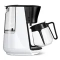 Tchibo Filterkaffeemaschine „Let‘s Brew“, für bis zu 10 Tassen Filterkaffee, 1,25L Aroma-Glaskaraffe, Edelstahl-Warmhalteplatte, Tropf-Stopp, Abschaltautomatik, Weiß