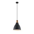 Lindby Hängeleuchte Trebale, E27, Ø 28 cm, schwarz, Metall