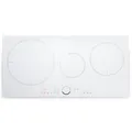 Induktionskochfeld 80 cm 3 Platten Einbau 6000 W Glaskeramik Paella Zone Timer