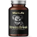 Anti-Stress Kapseln mit Ashwagandha, Passionsblume, Melisse, Baldrian, Tryptophan – Beruhigungsmittel für innere Ruhe, Entspannung, besseren Schlaf