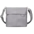Zwei Umhängetasche Mademoiselle M8 - Schultertasche 25 cm (canvas-grey) grau