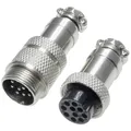 Pollin 453568 Rundsteckverbinder Stecker, Buchse Gesamtpolzahl: 10 1 Set
