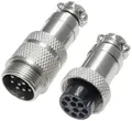 Pollin 453568 Rundsteckverbinder Stecker, Buchse Gesamtpolzahl: 10 1 Set