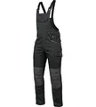 WÜRTH MODYF Arbeitslatzhose Stretch X - professionelle Arbeitshose für Herren - Latzhose mit Reißverschluss - in der Größe 106 in Grau