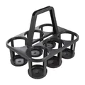 Flaschenträger Getränkekorb Weinflaschenhalter Plastik dunkelgrau 340x260x280 mm