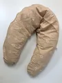Stillkissen XXL 190cm - Schwangerschaftskissen Sterne Cappuccino, Oeko-Tex