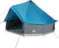 vidaXL Tipi-Familienzelt 8 Personen Blau Wasserdicht
