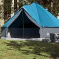 Tipi-Familienzelt 8 Personen Blau Wasserdicht - Vidaxl