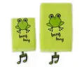 MILK&MOO Duschtuch Milk&Moo Cacha Frog Kinder Handtuch 2er Set, (1-St)