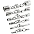 Auroris Schmuckset Karabinerverschluss aus Edelstahl, Lochdurchmesser wählbar, 5 Stück (5-tlg) 2 mm