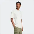 adidas Sportswear T-Shirt ESSENTIALS 3-STREIFEN SINGLE JERSEY mit Rundhalsausschnitt, aus Baumwolle, weiches Single Jersey grau XXL (60/62)