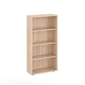 KOMTO Bücherregal Lumo 60 cm breit Regal mit 3, 4, 6 Ebenen und Höhenverstellbare Regale, Aufbewahrungsregal Bookshelf Weiß 119 cm