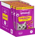Whiskas Crunch Katzensnacks Huhn Pute Ente Leckere Snacks Leckerli Katzen 6x100g