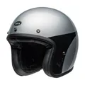 Jet Helm Cafe Racer BELL Custom 500 Chassis Silber Schwarz