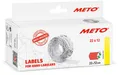 Original Meto Preisauszeichner Etiketten (22x12 mm, 1-Zeilig, 6.000 Stück, fluor rot, wiederablösbar, Preisetiketten für Meto, Contact, Sato, Avery, Tovel, Samark etc.)