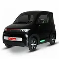 Urban Hopper E-Motorroller Elektro-Kabinenroller Urban Hopper Twin Plus 4-Rad Microcar 2-Sitzer, 4000 W, 45 km/h, 2 Sitze nebeneinander, mit Klimaanlage Heckklappe Blei-Gel ca. 85 km schwarz