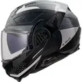 LS2 FF910 Advant II Astral Helm, schwarz-grau, Größe M für Männer