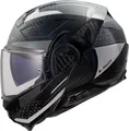 LS2 FF910 Advant 2 Astral Grau Klapp-Helm glanz schwarz M Motorrad Helm