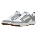 PUMA Rebound V6 Low Unisex Sneaker, Puma Weiß Grau Echo Puma Schwarz, 46 EU