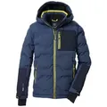 Killtec Steppjacke KSW 203 BYS QLTD JCKT Winddichte Kinderjacke mit 10.000 mm Wassersäule, verstellbarer Kapuze blau 152 EU