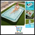 Aufblasbarer Sonnenpool XXL 70x46 cm Cyan Wasser Wasserparty Sommer